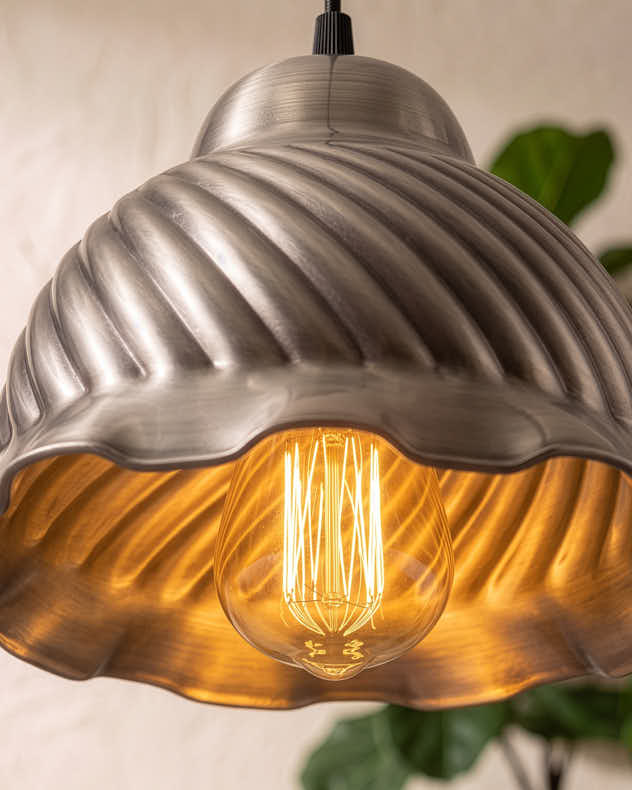 Floral Metal Pendant Light