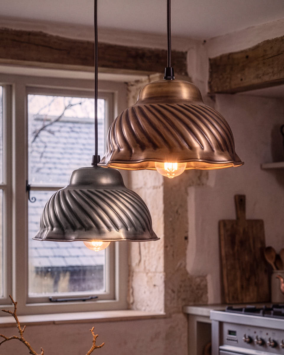 Floral Metal Pendant Light