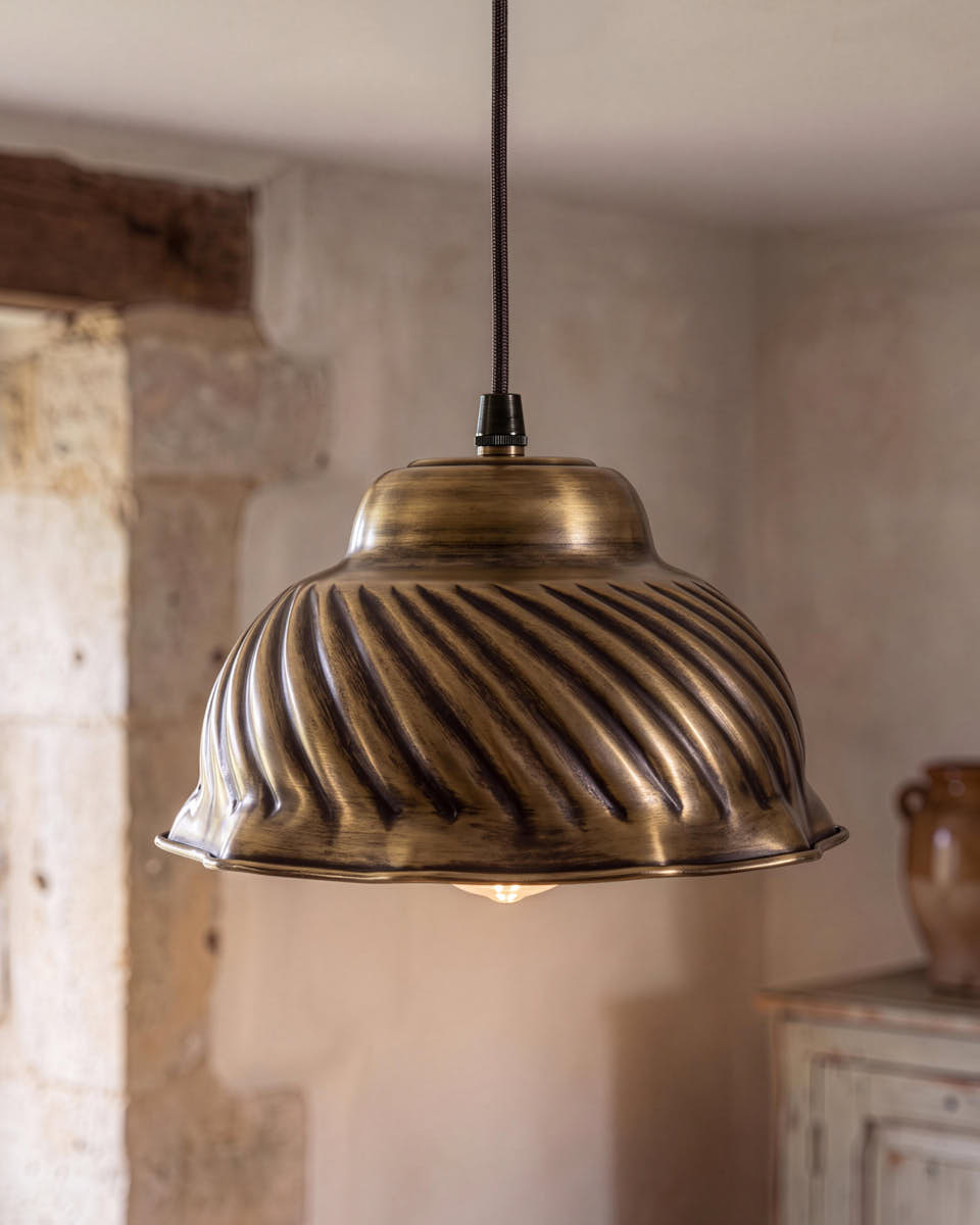 Floral Metal Pendant Light