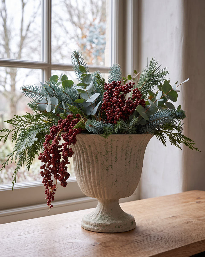 Stone Effect Fluted Planter