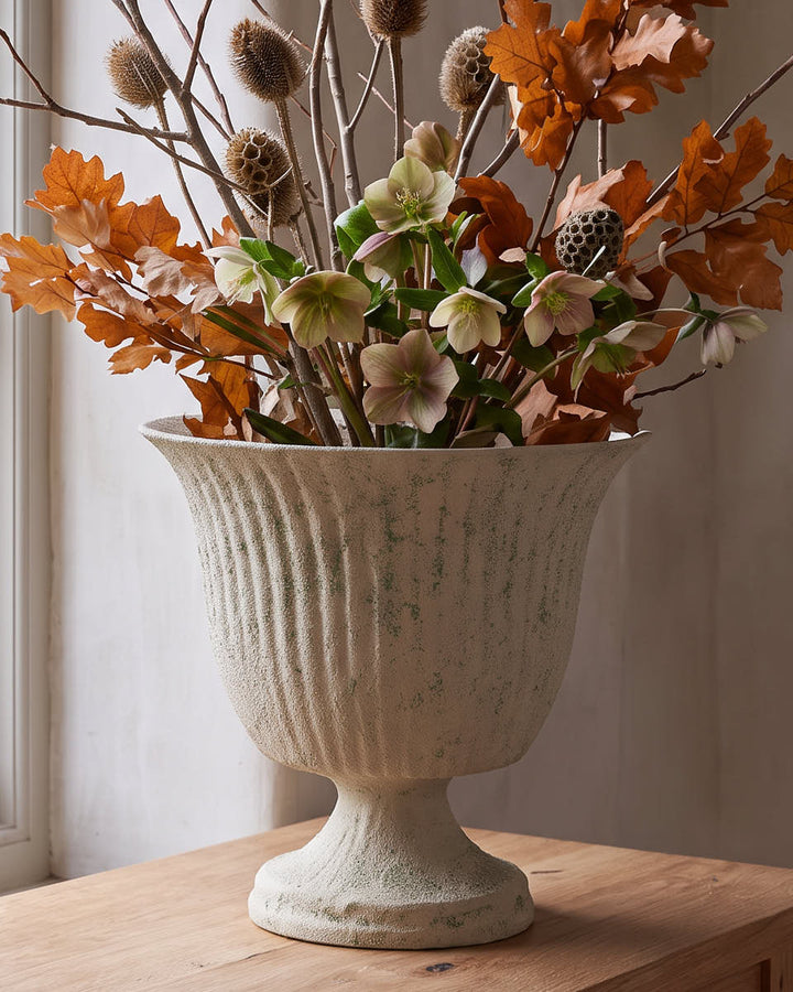 Stone Effect Fluted Planter