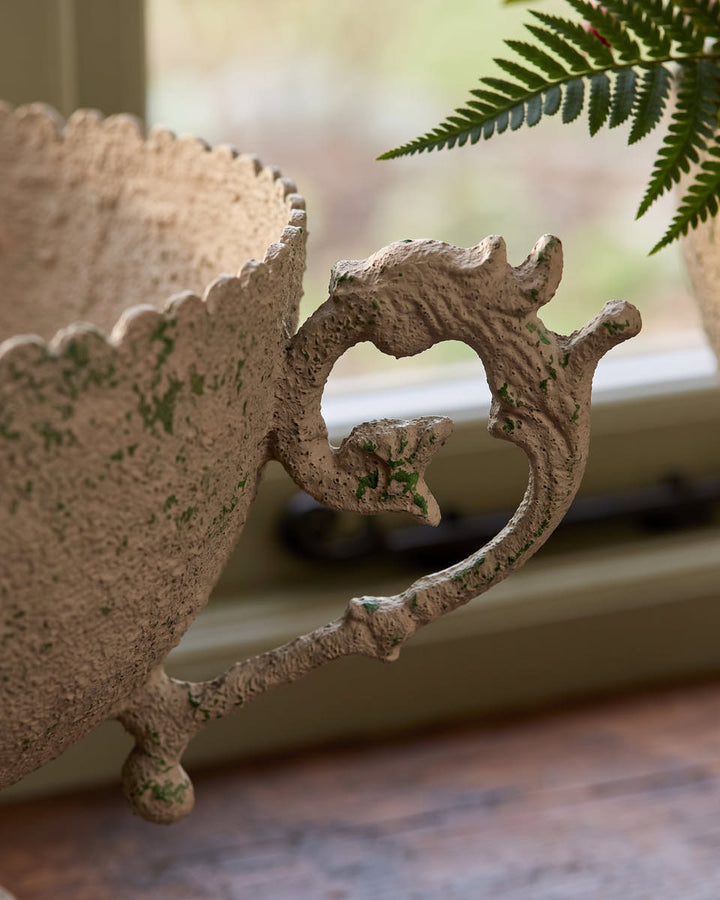 Set of 2 Antiqued Urn Planters