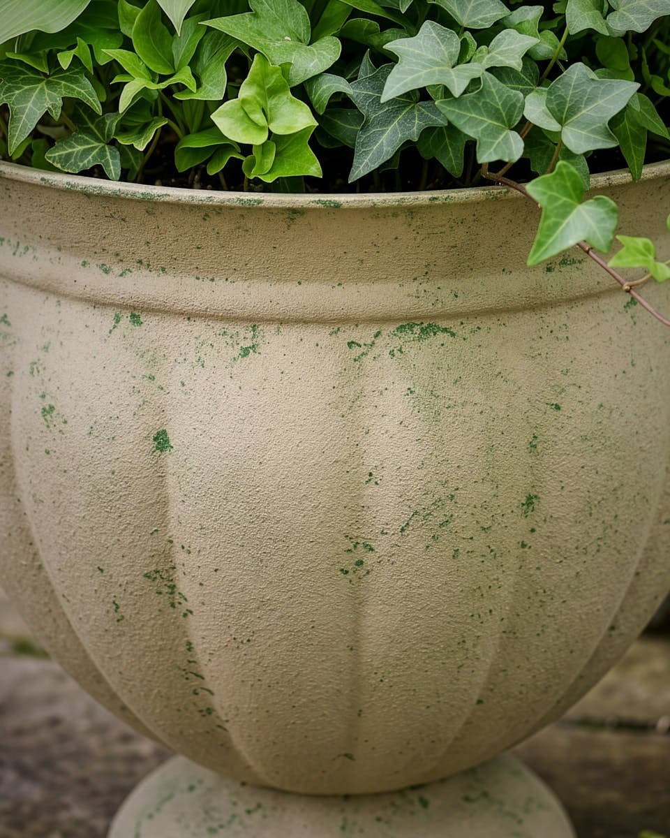Round Stone Finish Urn Planter