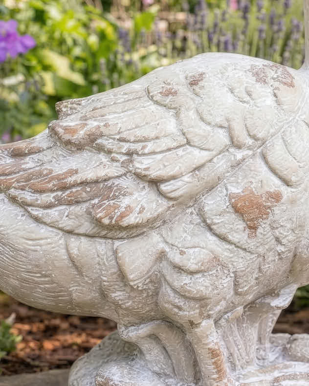 Garden Ornaments - Distressed Duck Garden Ornament