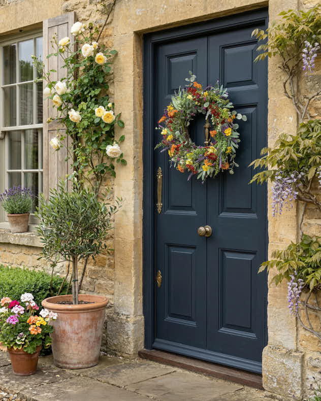 Wildflower & Eucalyptus Spring Wreath