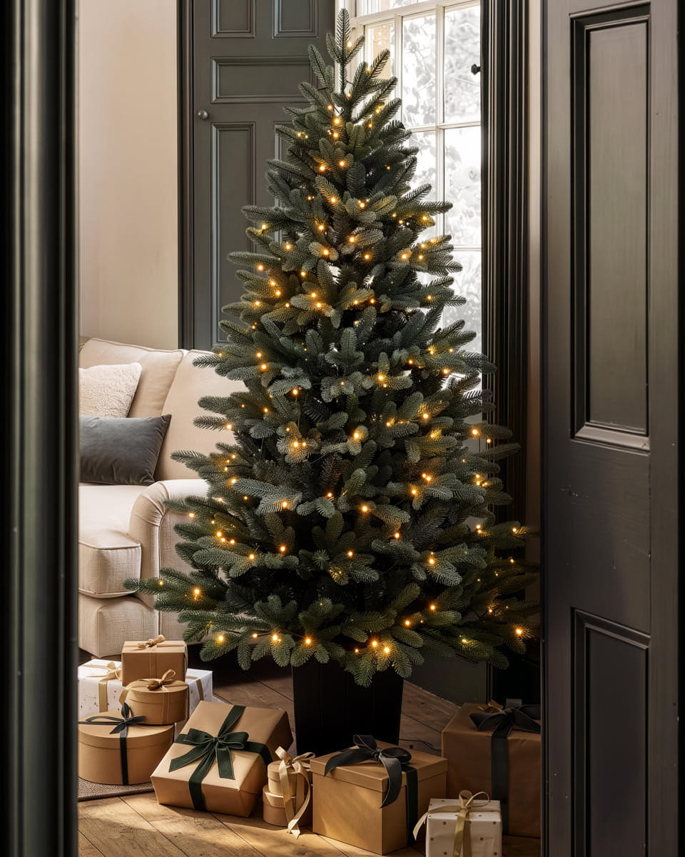 Evergreen Pre-Lit Fir Christmas Tree 6ft