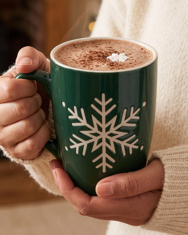 Set of 2 Snowy Forest Mugs