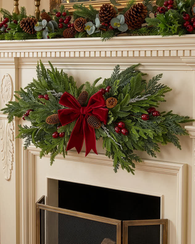 Merlot Yule Swag 30"