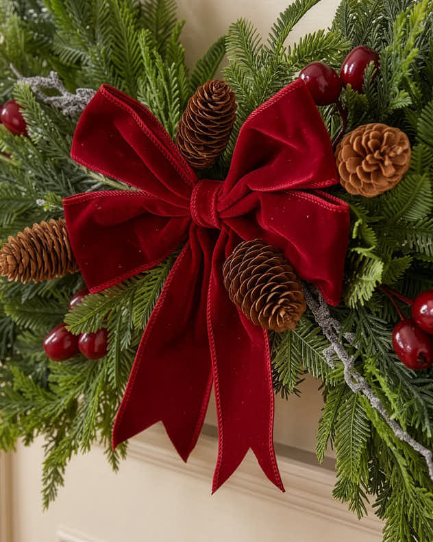 Merlot Yule Swag 30"