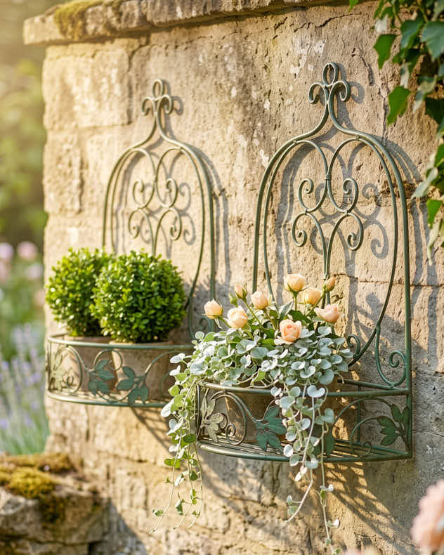 Pots & Planters - Montagnana Wall Planters S/2