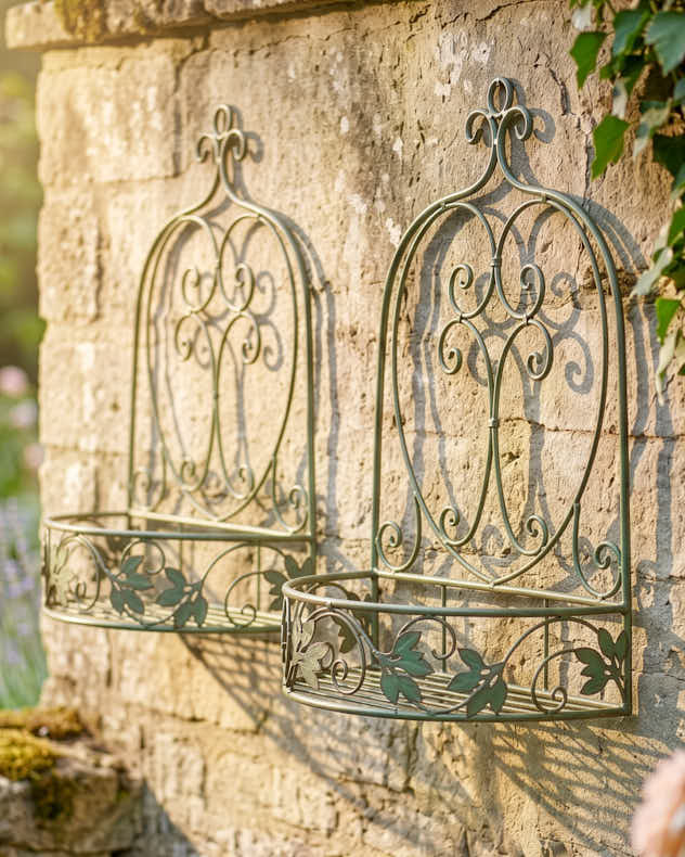 Pots & Planters - Montagnana Wall Planters S/2