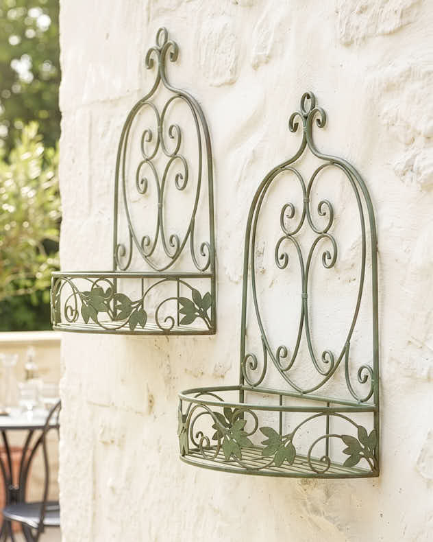 Pots & Planters - Montagnana Wall Planters S/2