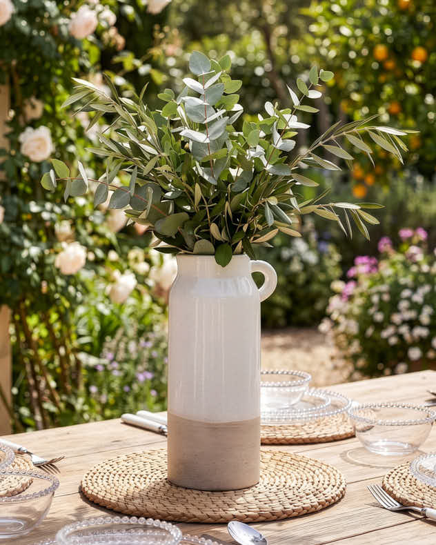 Gordes Two Tone Pitcher Vase