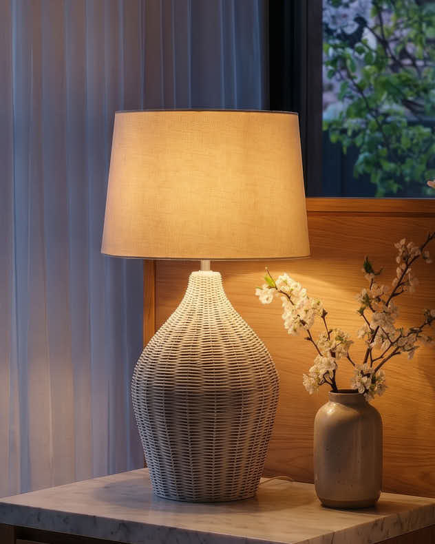 Saint-Malo Rattan Table Lamp