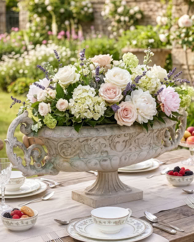 Dordogne Wide Ornate Planter