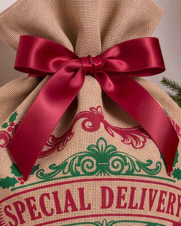 Personalised Jute Christmas Gift Sack