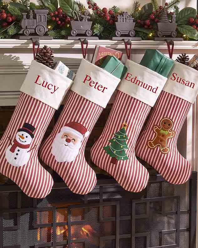 Personalised Striped Character Stocking