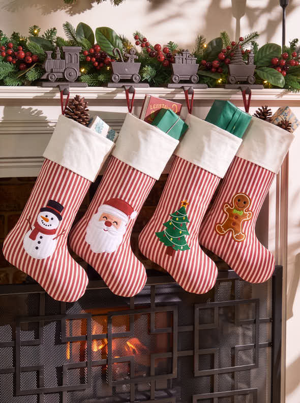 Striped Character Stocking