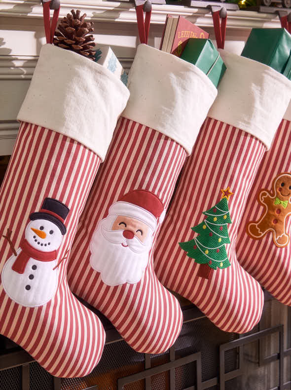 Striped Character Stocking