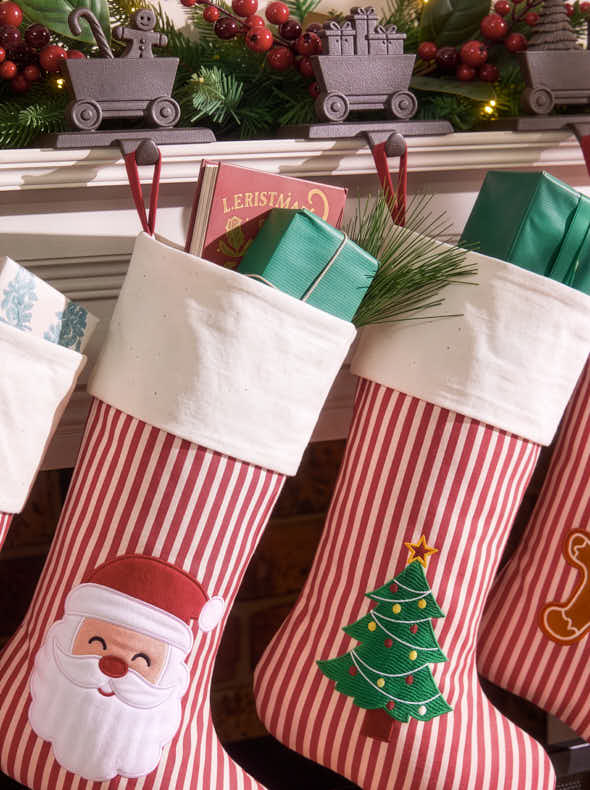 Striped Character Stocking