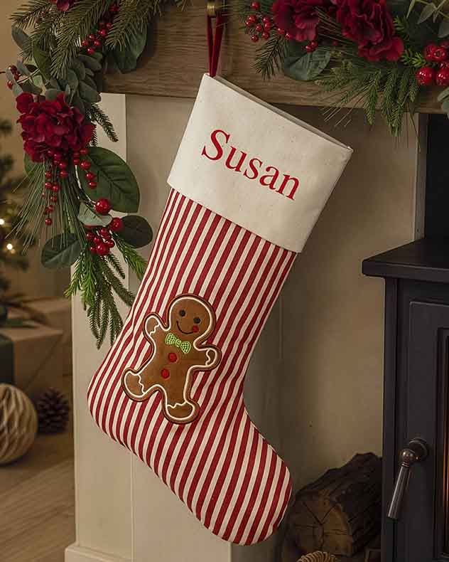 Personalised Striped Character Stocking