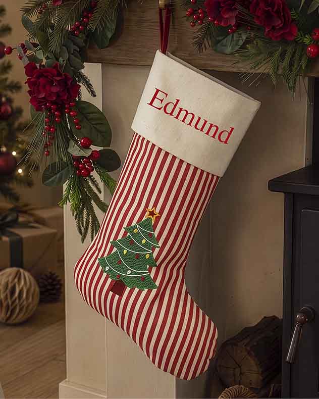 Personalised Striped Character Stocking