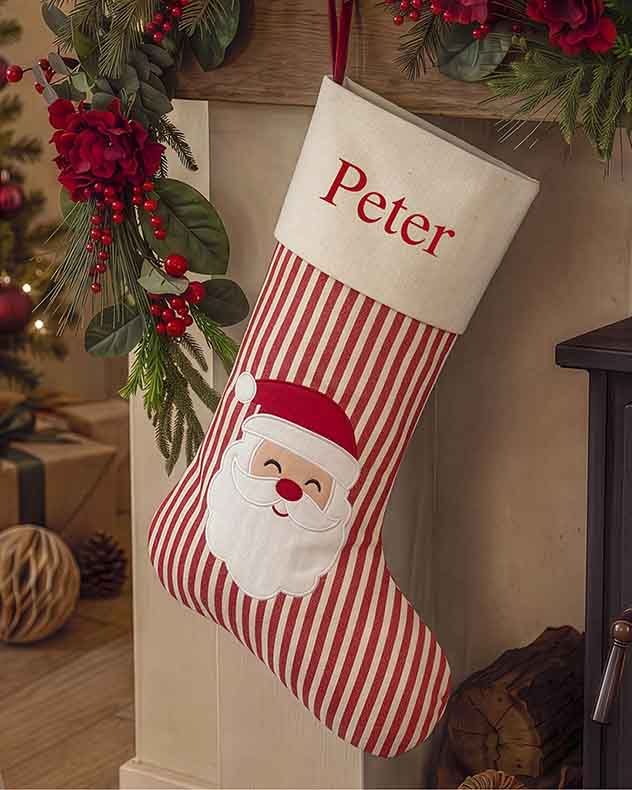 Personalised Striped Character Stocking