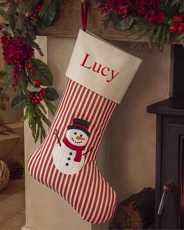Personalised Striped Character Stocking