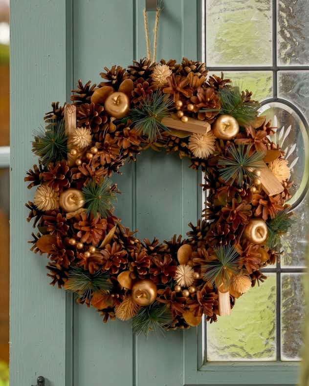 Golden Grandeur Wreath 39cm