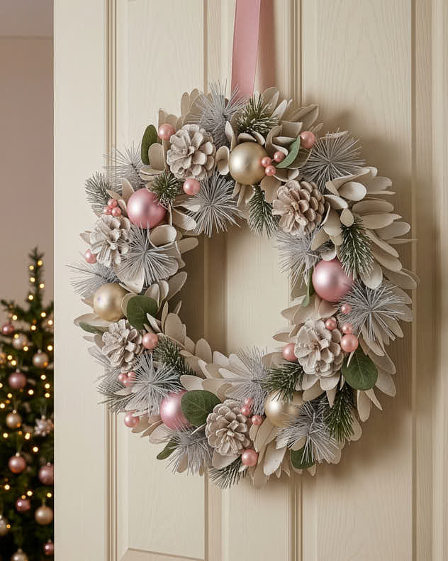 Seasonal Sparkle Wreath 39cm