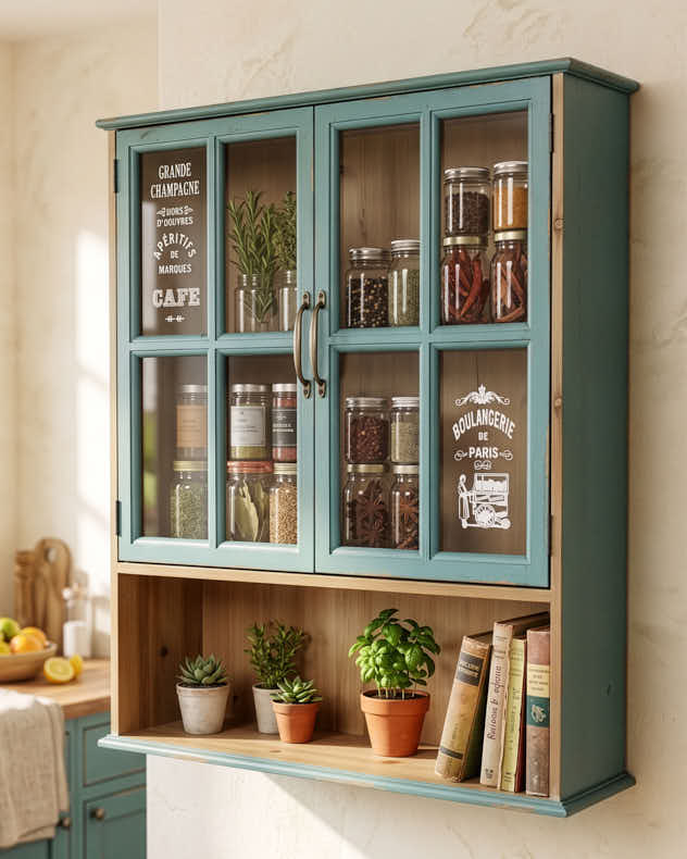 Three Tier Parisienne Wall Cabinet
