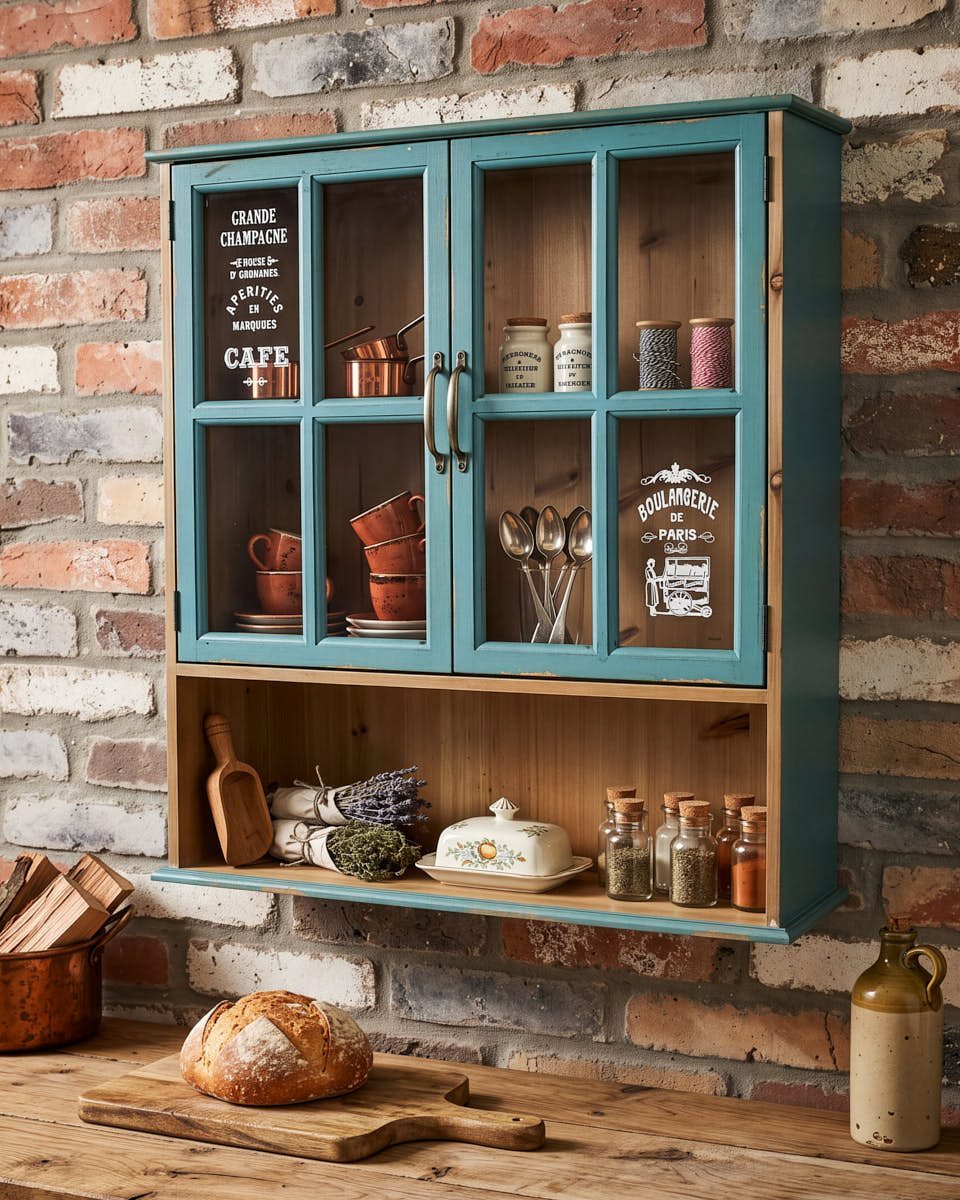 Three Tier Parisienne Wall Cabinet