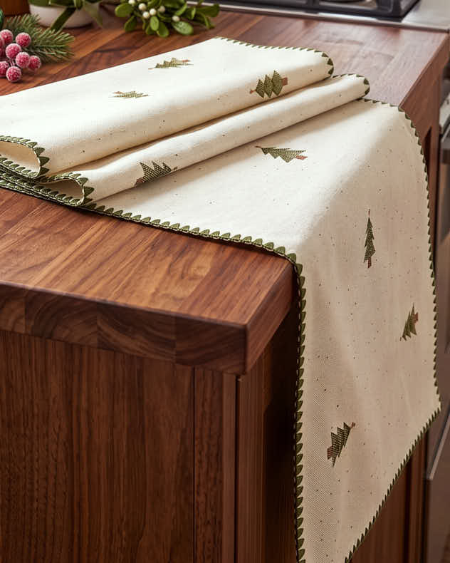 Jól Embroidered Table Runner - 180cm