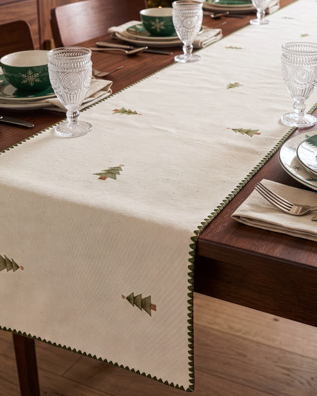 Jól Embroidered Table Runner - 180cm
