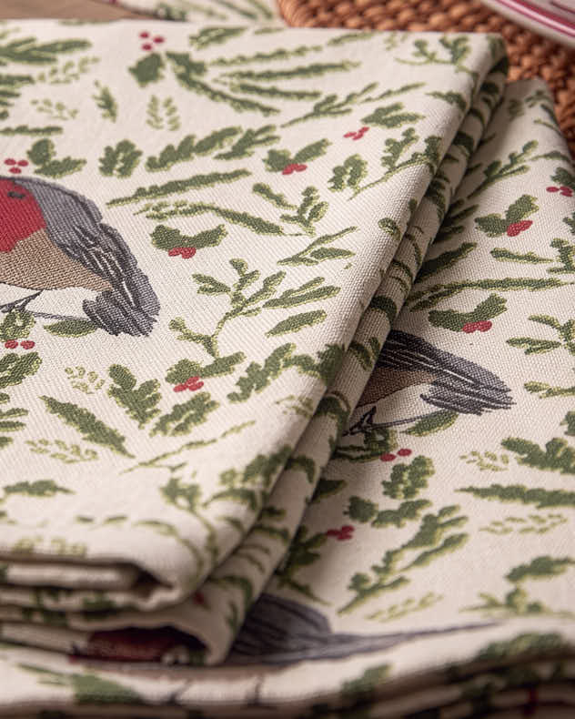 Set of 4 Eastbury Robin Napkins