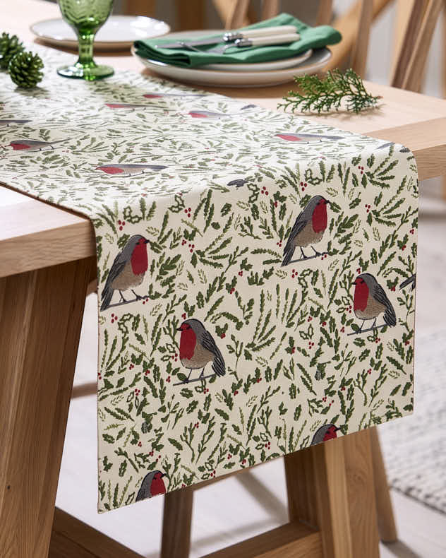 Eastbury Robin Table Runner - 180cm