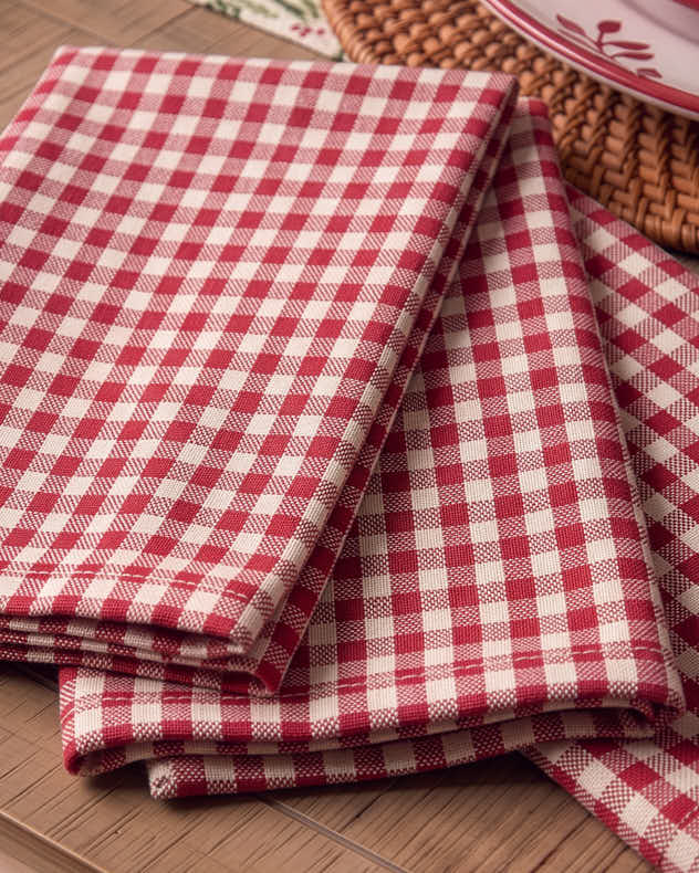 Set of 4 Piana Gingham Napkins