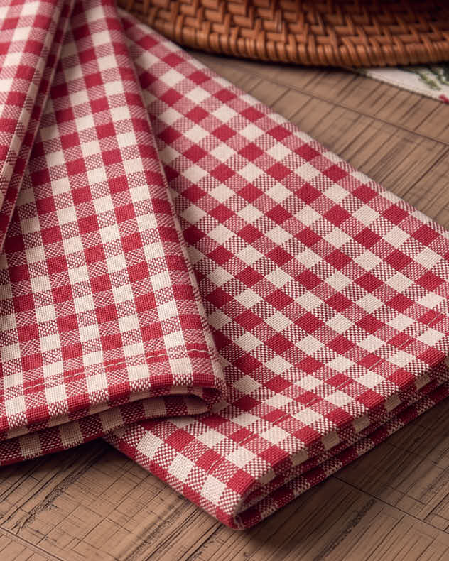 Set of 4 Piana Gingham Napkins