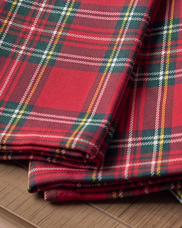 Set of 4 Dunrobin Tartan Napkins