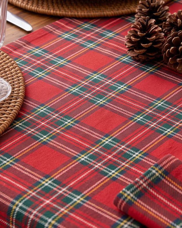 Dunrobin Tartan Table Runner - 180cm