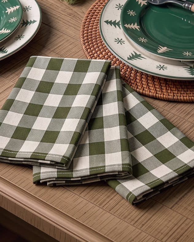 Set of 4 Cawdor Gingham Napkins