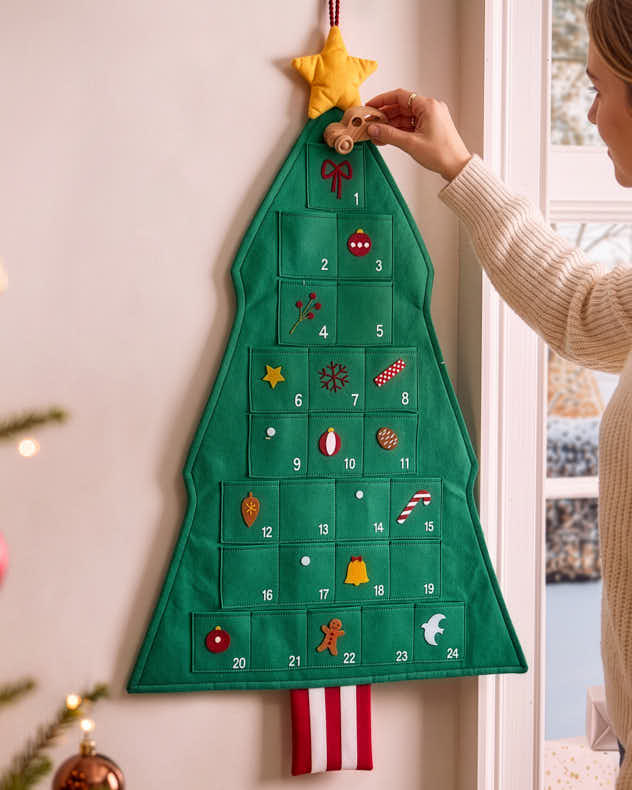 Christmas Tree and Trimmings Fabric Advent Calendar