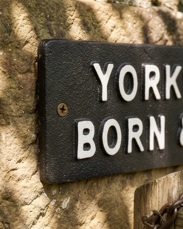 "Yorkshire Born and Bred" Wall Plaque