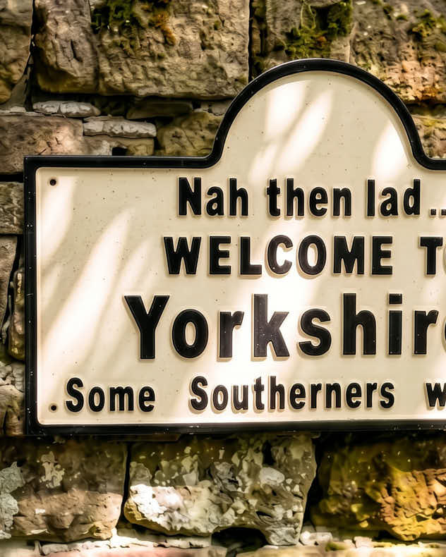 "Welcome to Yorkshire" Iron Wall Plaque