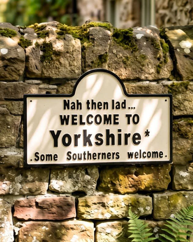 "Welcome to Yorkshire" Iron Wall Plaque