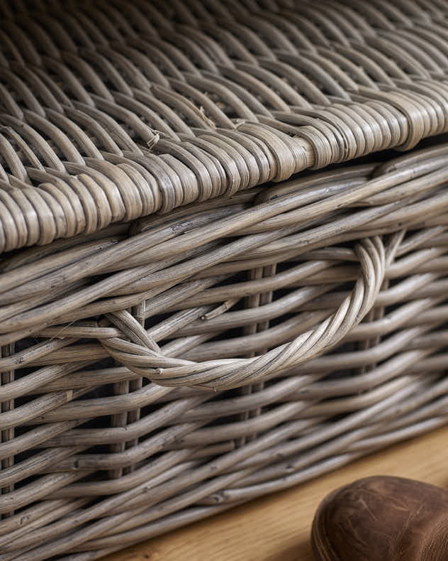 Rattan Underbed Storage Basket