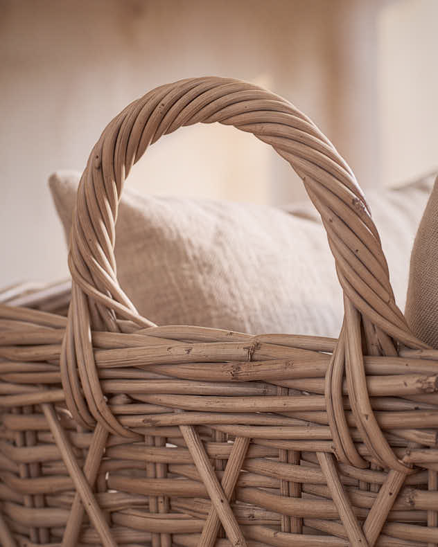 Set of 3 Diamond Weave Square Baskets