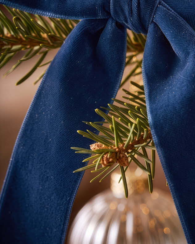 Set of 2 Decorative Velvet Bows