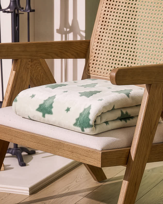 Loire Forest Print Throw