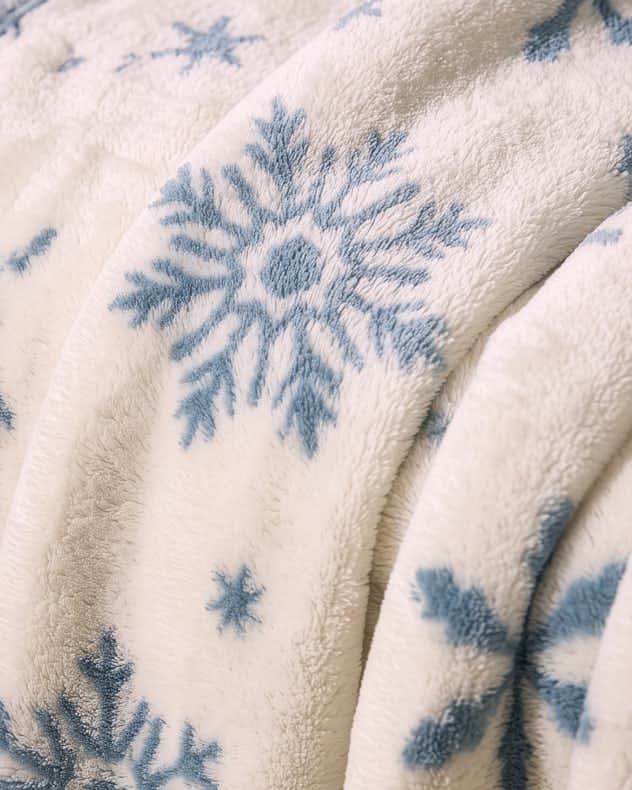Snowflake Sprinkle Print Throw
